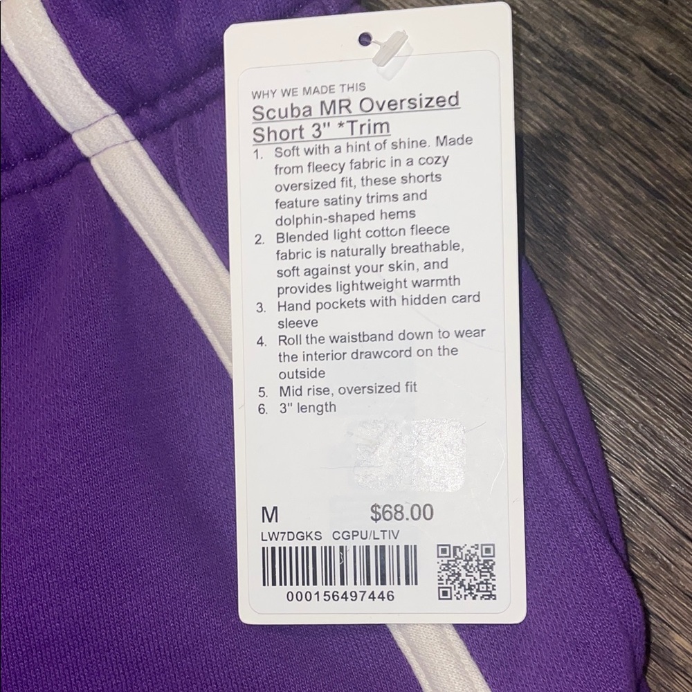 NWT Lululemon Athletica College Purple Oversized 3 Piece Set in size M - Picture 7 of 10
